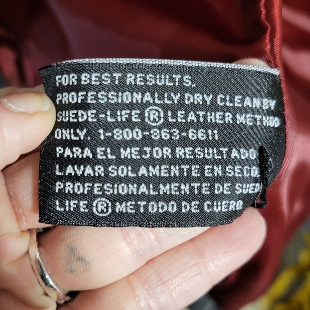 CLASSIC VINTAGE WOMANS WORTHINGTON BLACK LEATHER JACKET SZ L - Picture 5 of 8